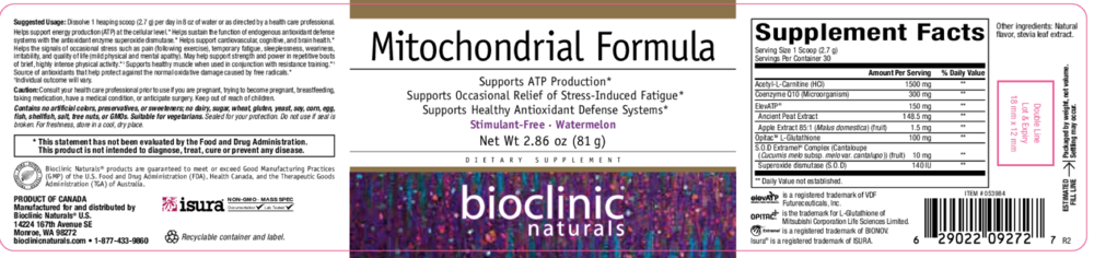 Product image for Mitochondrial Formula, Watermelon.