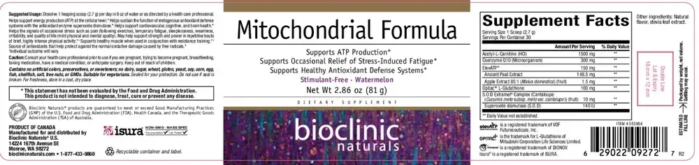 Product image for Mitochondrial Formula, Watermelon.
