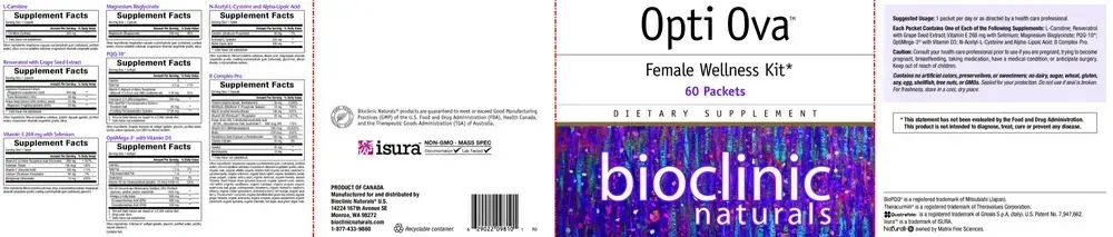 Product image for Opti Ova Female Wellness Kit.