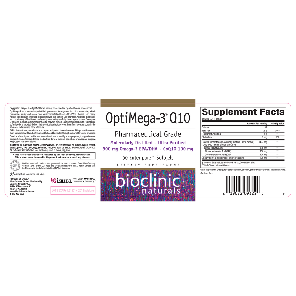 Product image for Optimega-3 Q10.