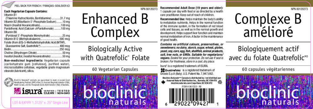 Product image for Enhanced B Complex (formerly Active B Complex).