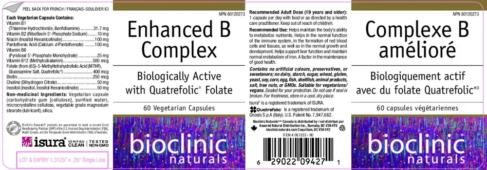 Product image for Enhanced B Complex (formerly Active B Complex).