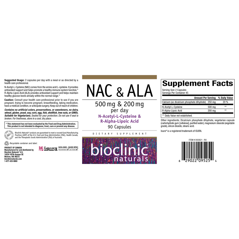 Product image for NAC &amp; ALA.