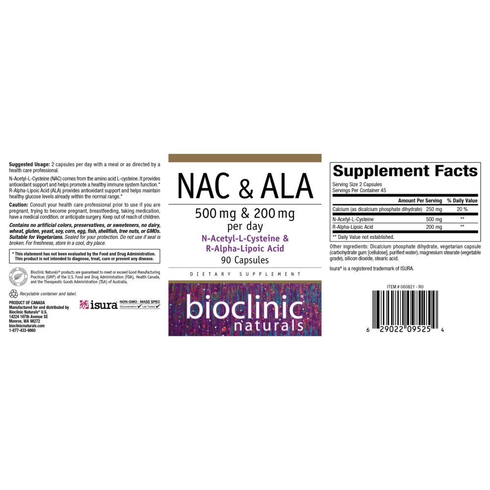 Product image for NAC &amp; ALA.