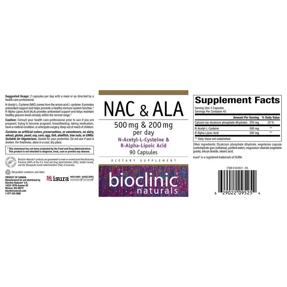 Product image for NAC &amp; ALA.