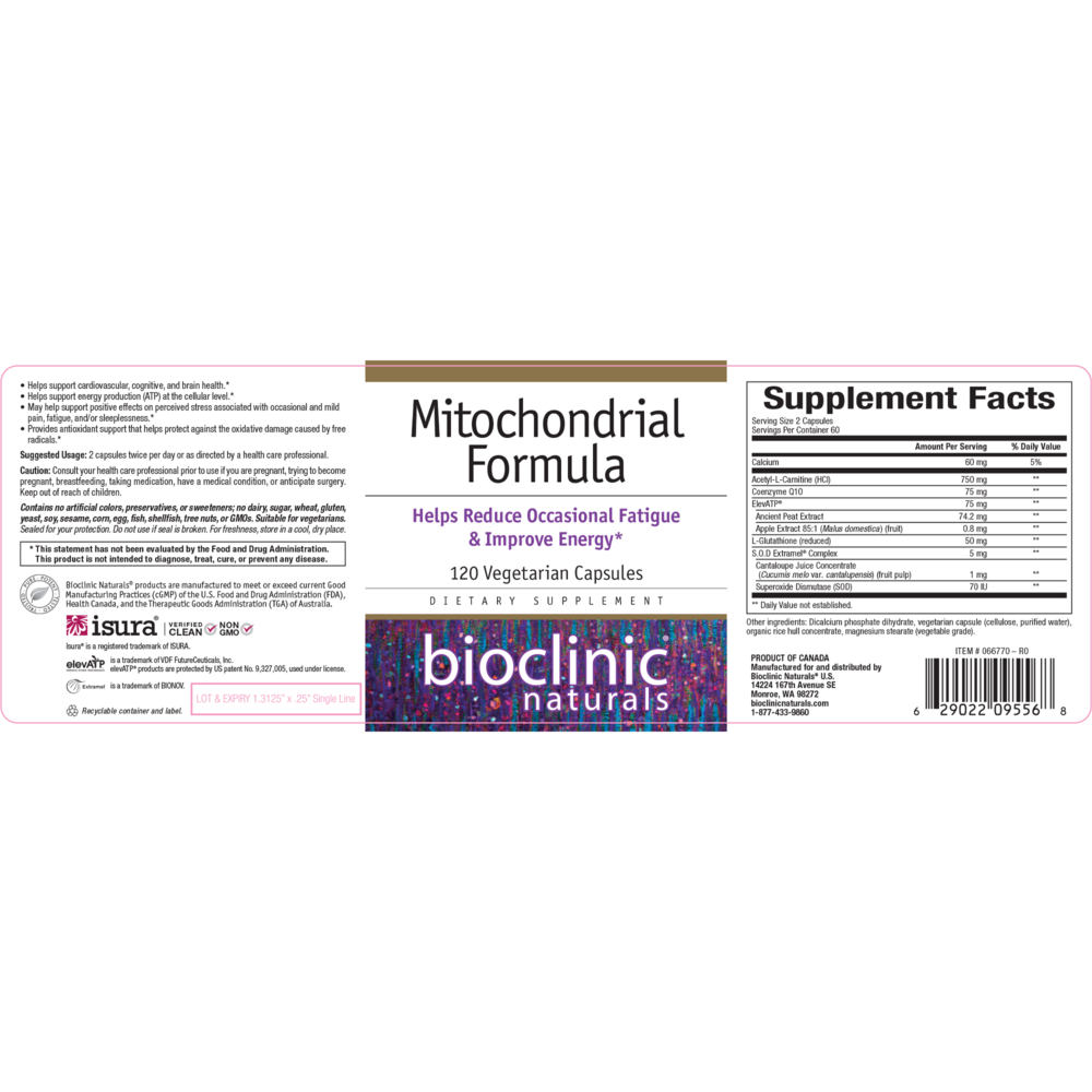 Product image for Mitochondrial Formula.