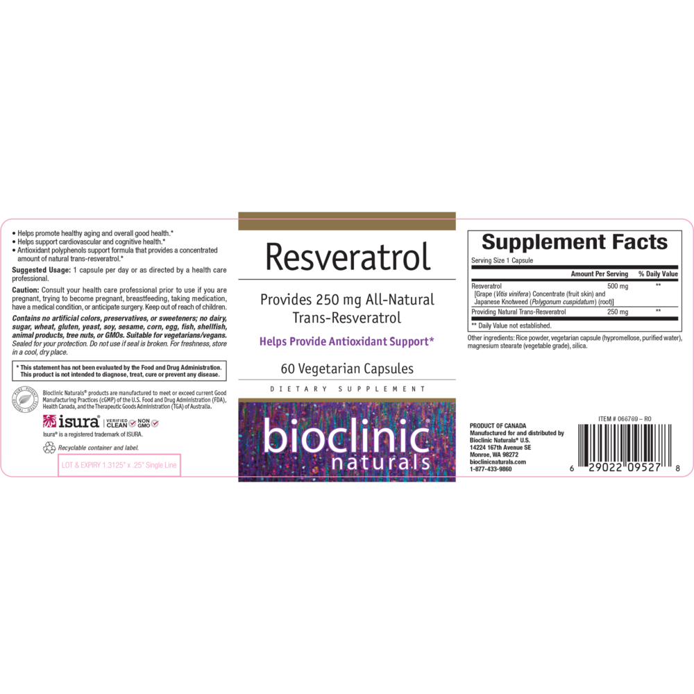 Product image for Resveratrol.
