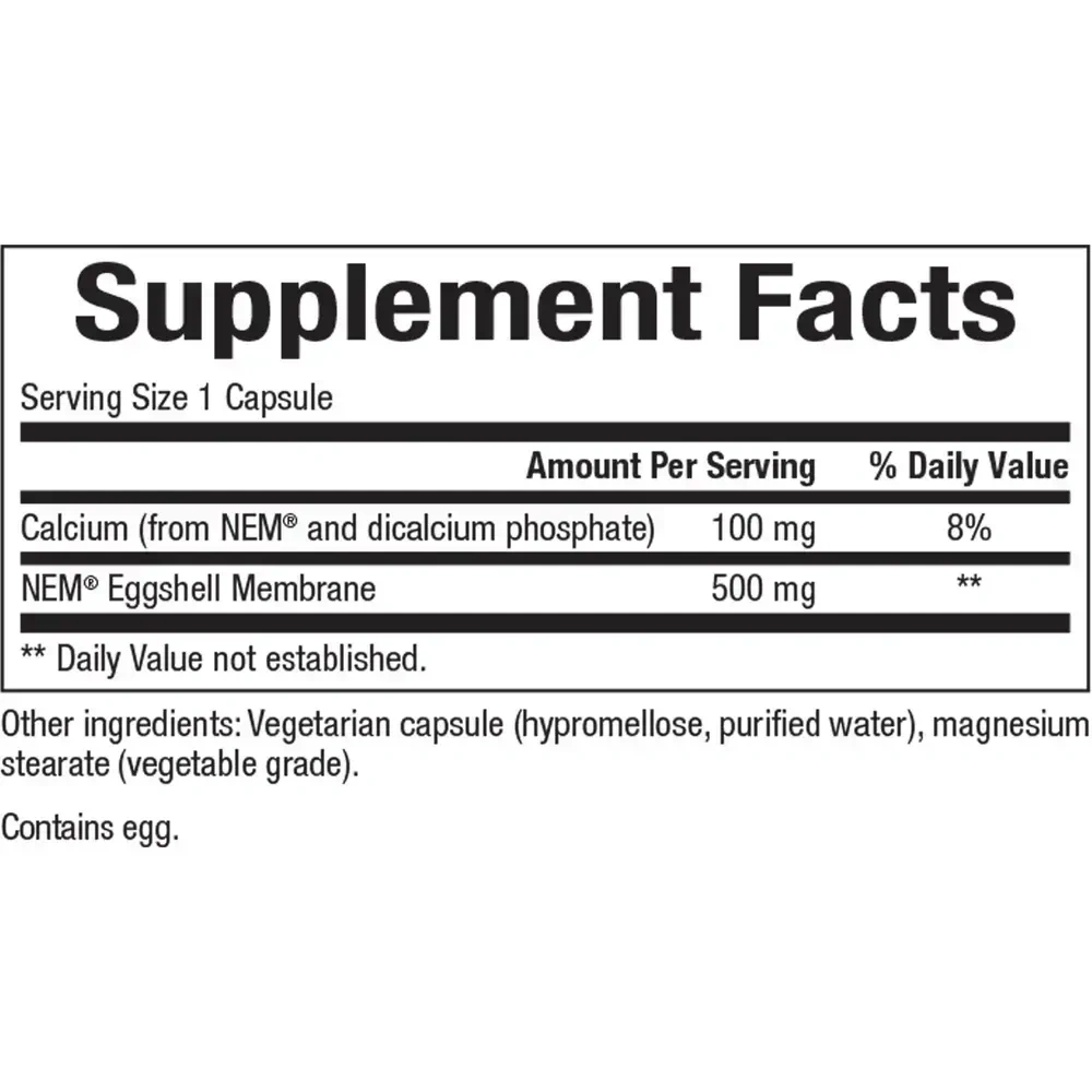 Product image for NEM Eggshell Membrane 500mg.