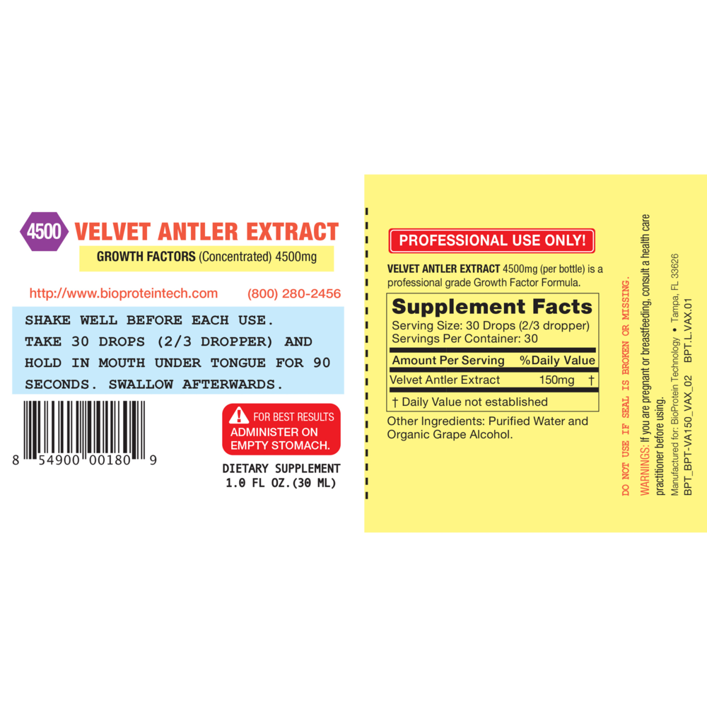 Product image for Velvet Antler Extract (VAE) 4500.