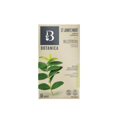 Product image for St. John's Wort Liquid Capsules - Promotes Healthy Mood (60 capsules).