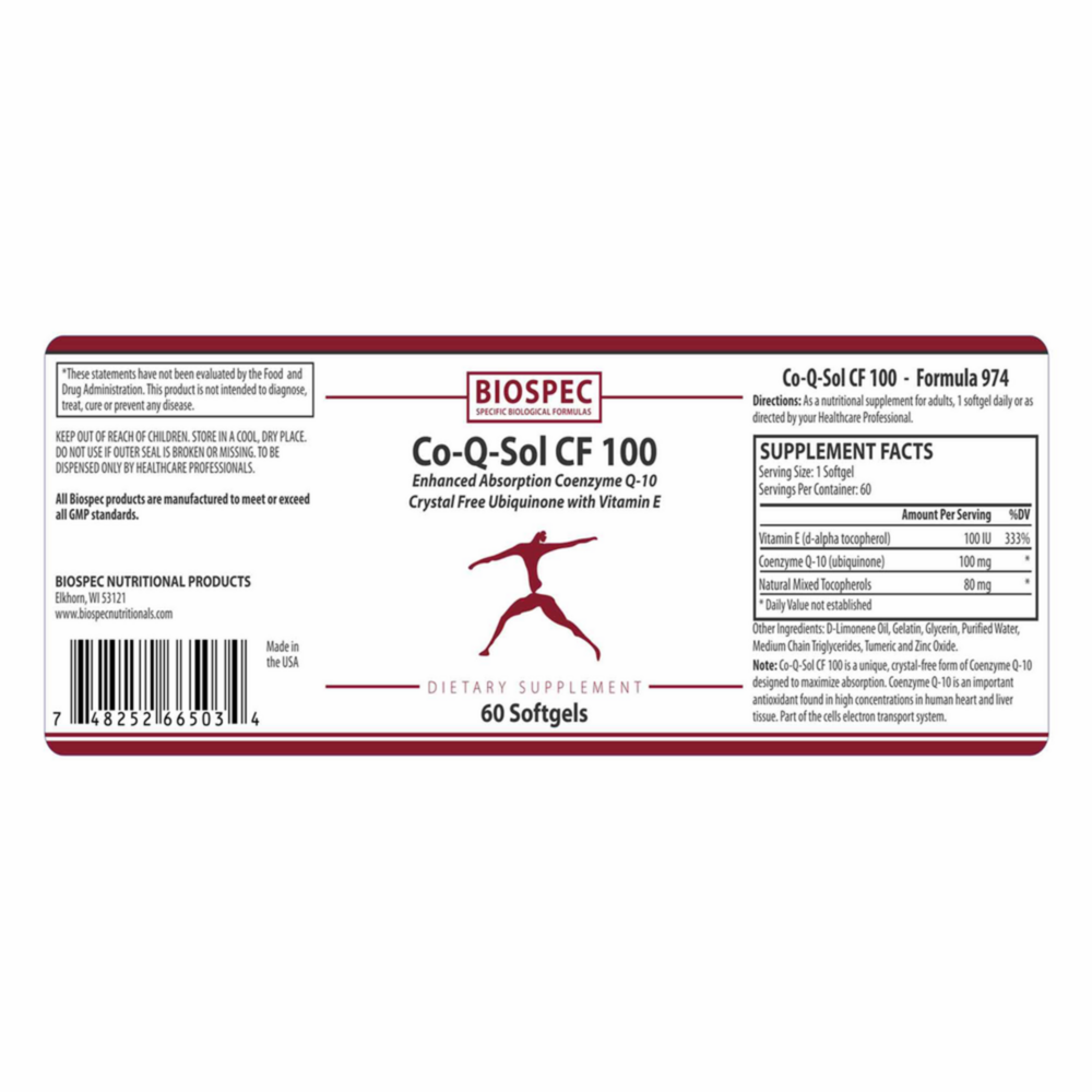 Product image for Co-Q-Sol 100 CF.