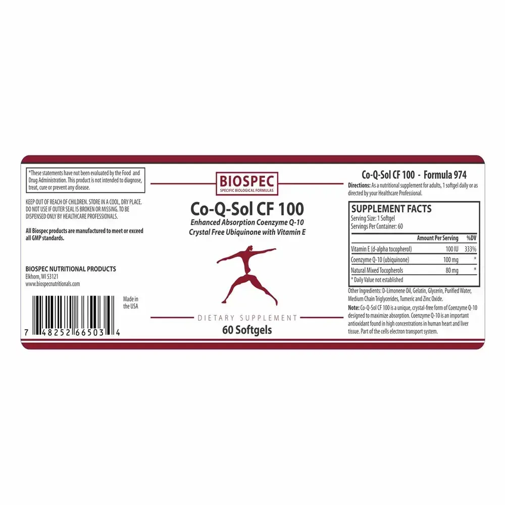 Product image for Co-Q-Sol 100 CF.