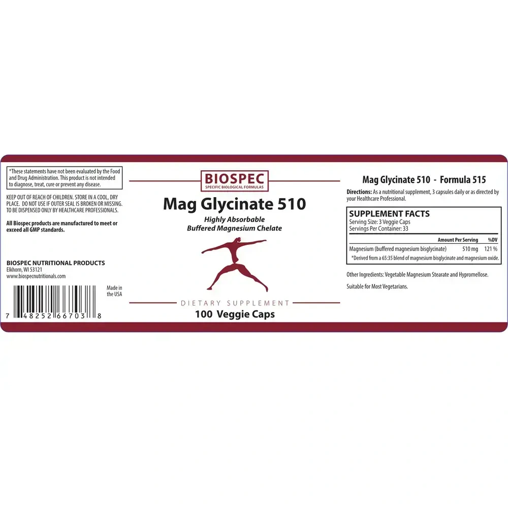 Product image for Mag Glycinate 510.