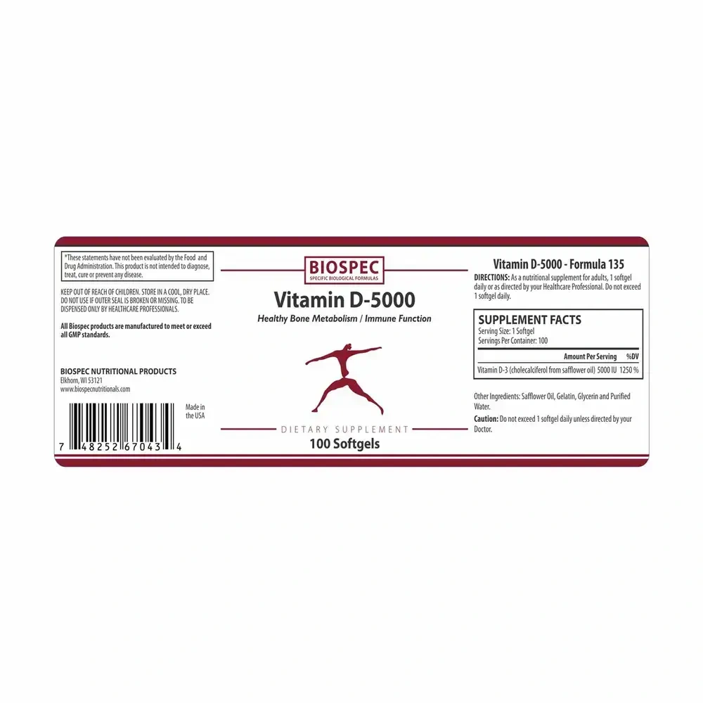 Product image for Vitamin D3 5000.