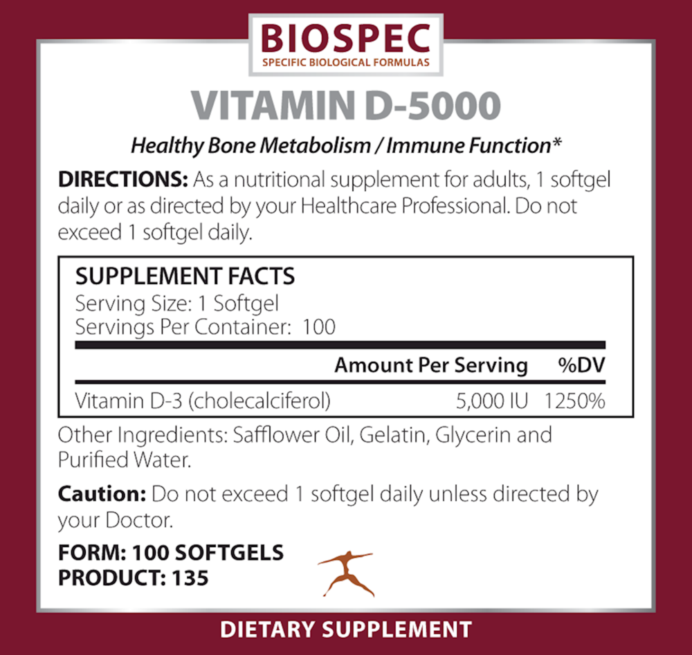 Product image for Vitamin D3 5000.