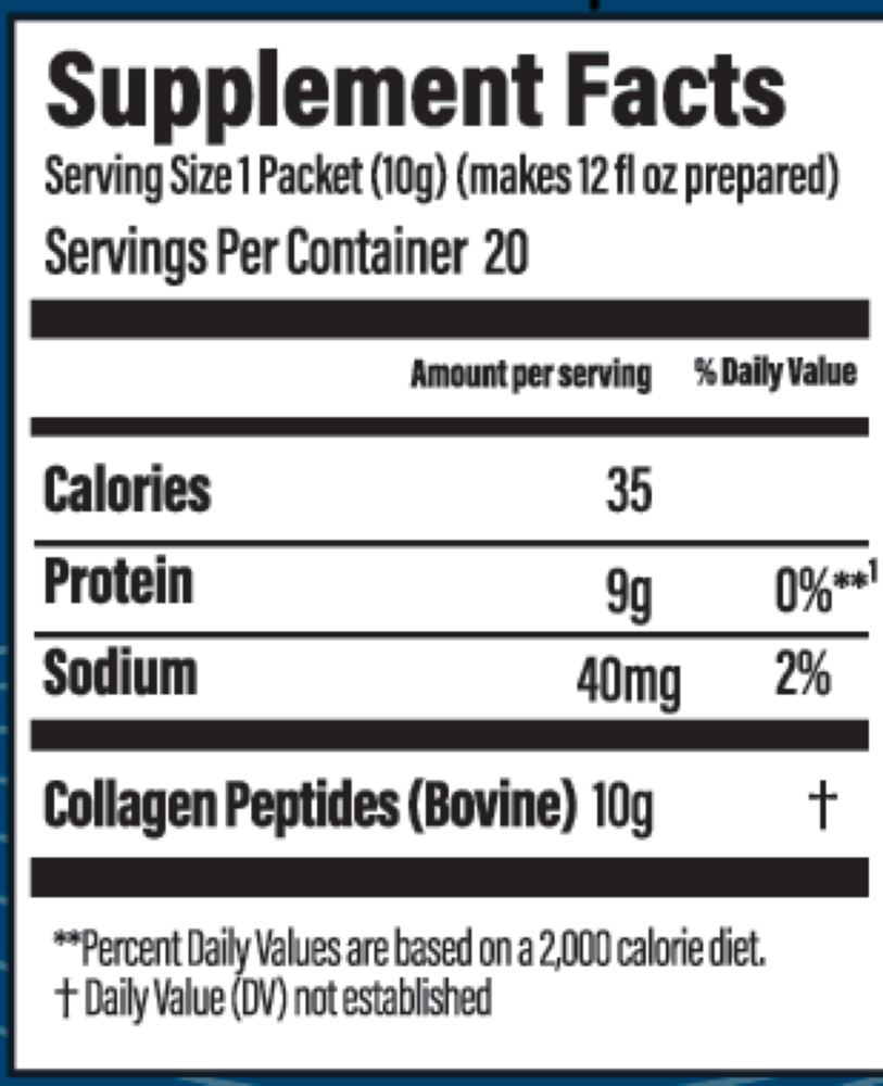 Product image for Collagen Protein Packets.