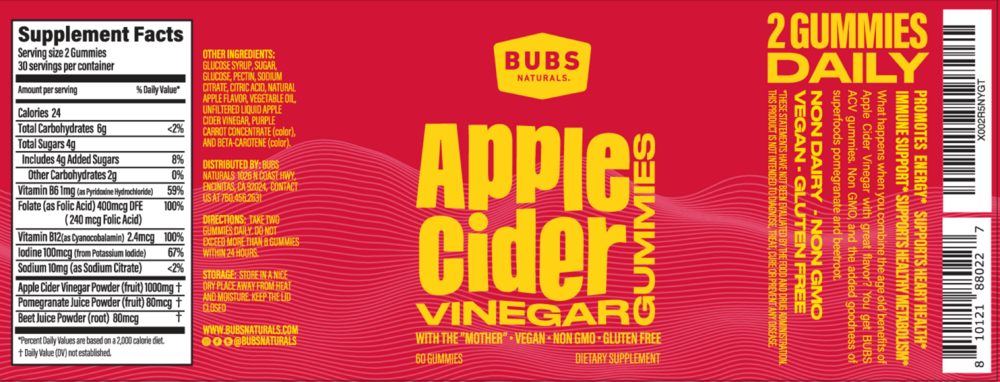 Product image for Apple Cider Vinegar Gummies.