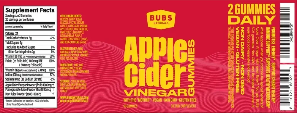 Product image for Apple Cider Vinegar Gummies.
