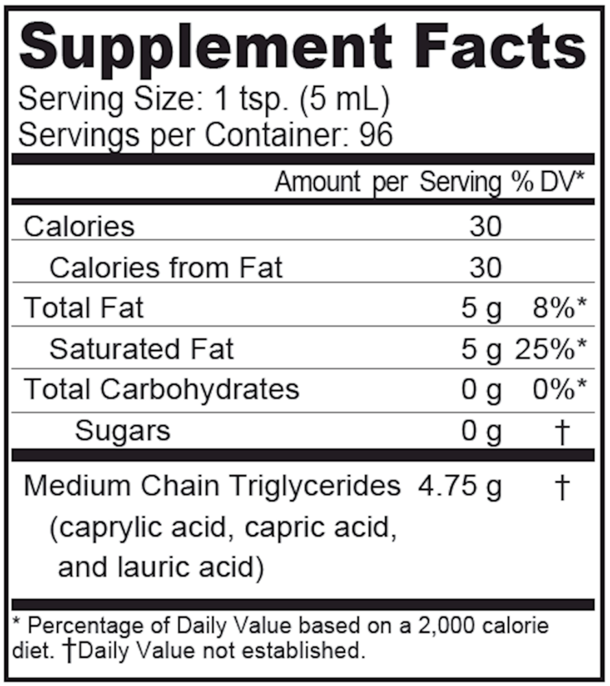 Product image for Coconut MCT Oil.