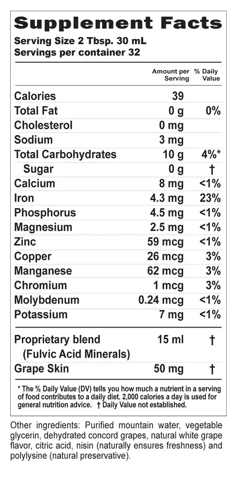 Product image for Concord Grape Minerals.