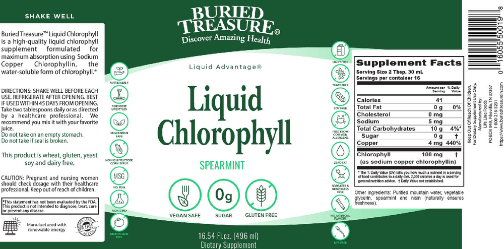 Product image for Liquid Chlorophyll Spearmint.