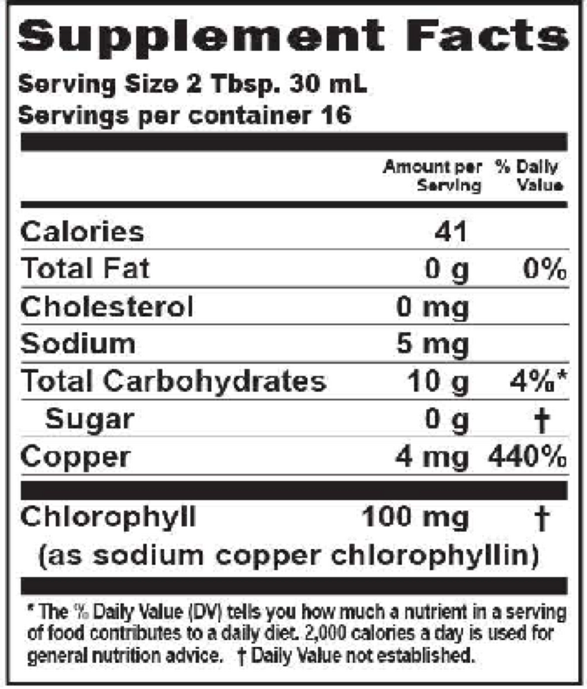 Product image for Liquid Chlorophyll Spearmint.