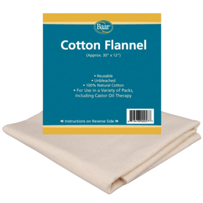 Cotton Flannel for Caster Oil 1 Count