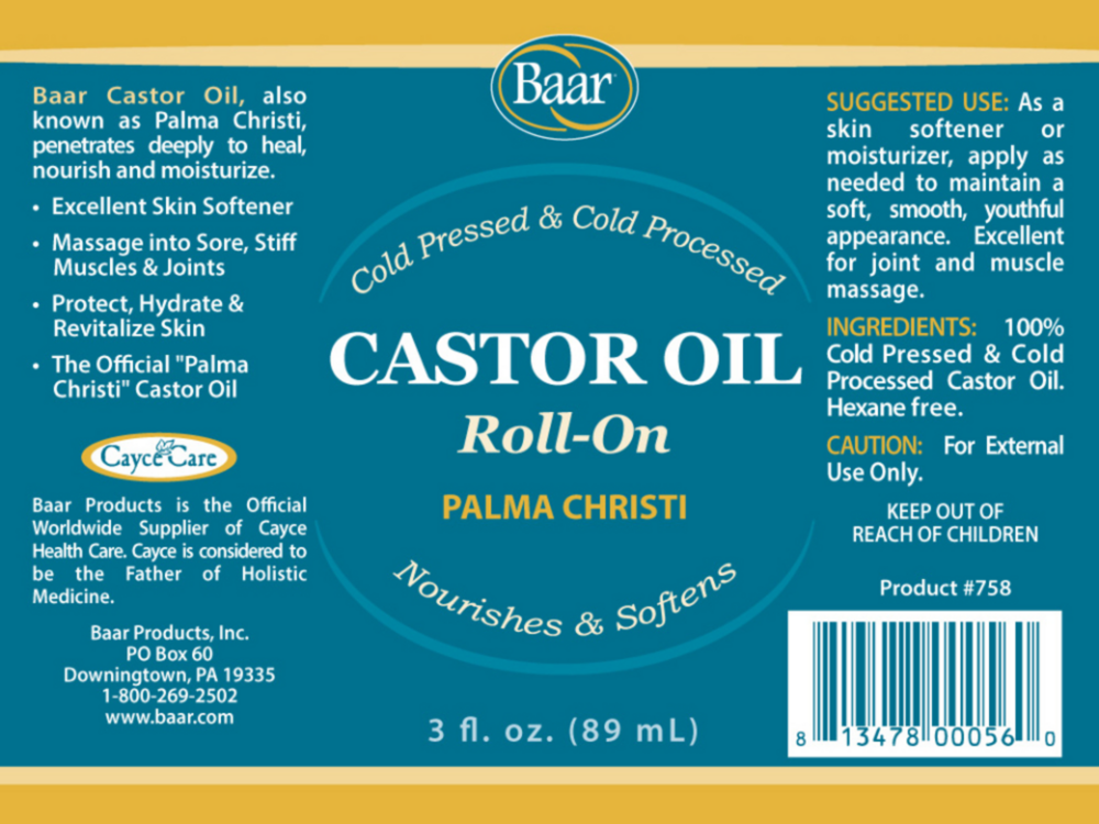 Product image for Castor Oil Roll-On.
