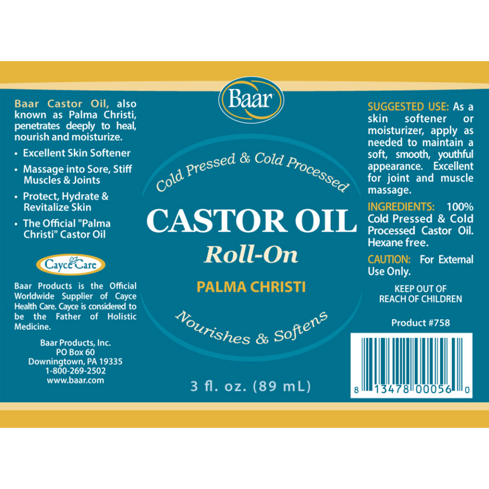 Product image for Castor Oil Roll-On.