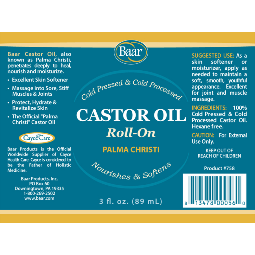 Product image for Castor Oil Roll-On.