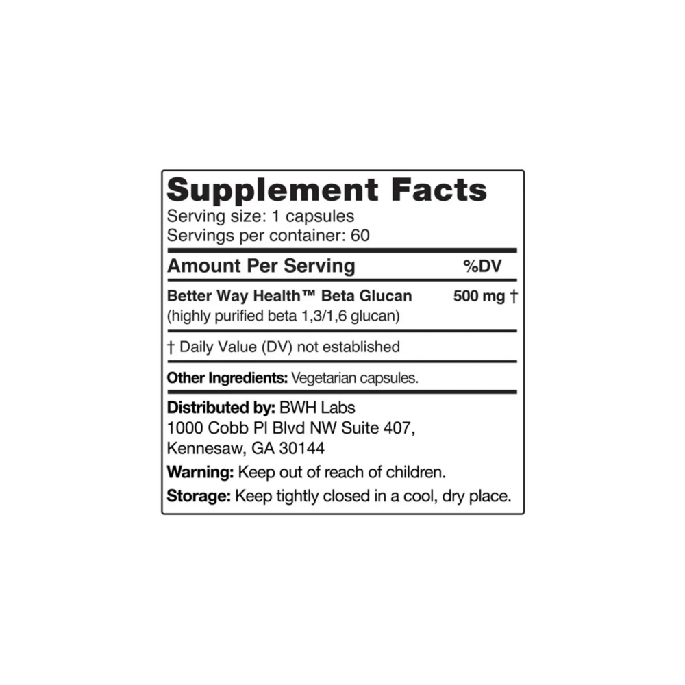 Product image for Beta Glucan 500mg.