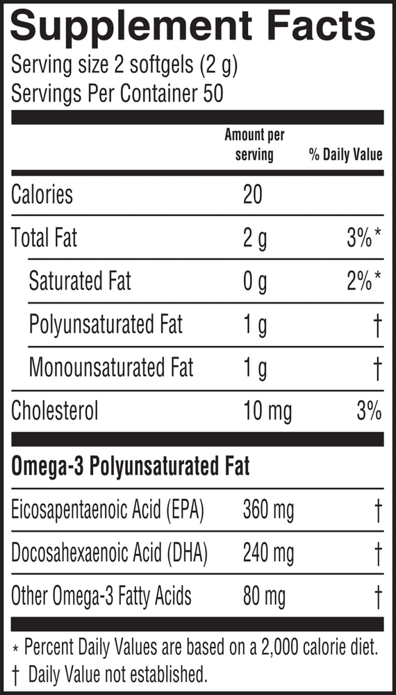 Product image for Fresh Catch Fish Oil Orange Flavor.