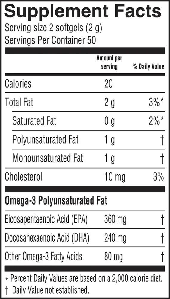 Product image for Fresh Catch Fish Oil Orange Flavor.