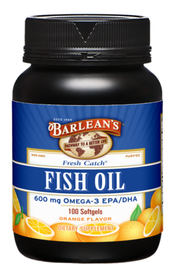 Fresh Catch Fish Oil Orange Flavor 100 Softgels