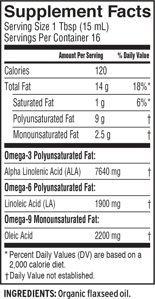 Product image for Flax Oil.