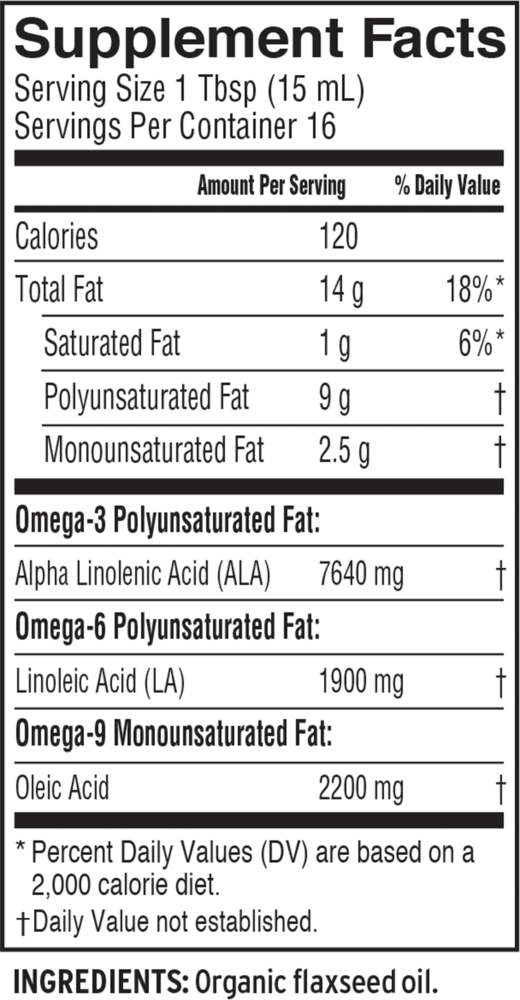 Product image for Flax Oil.