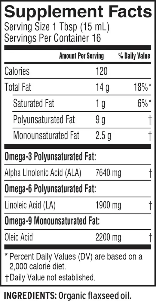 Product image for Flax Oil.