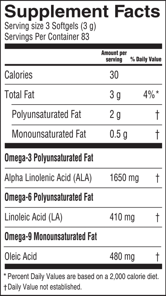 Product image for Flax Oil - Softgels.