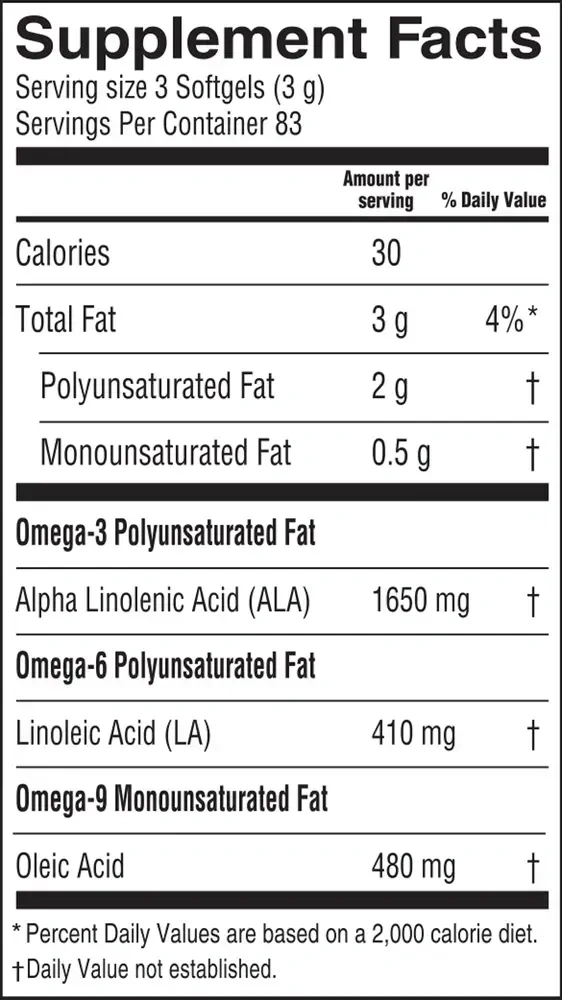 Product image for Flax Oil - Softgels.