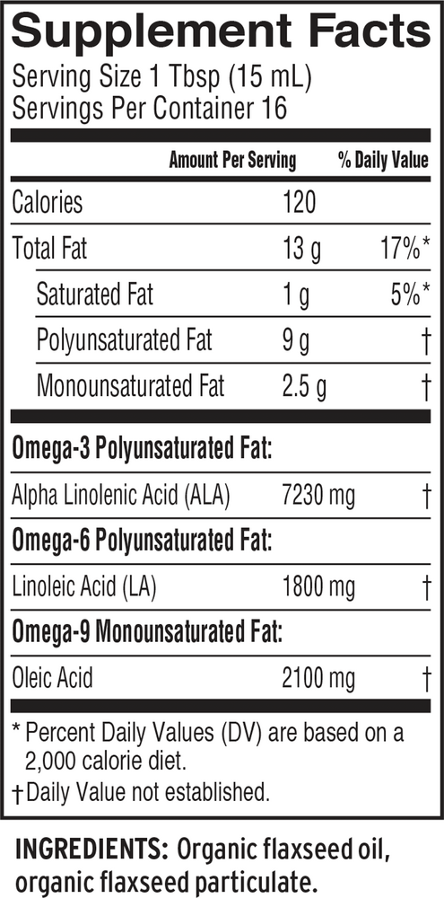 Product image for Lignan Flax Oil.