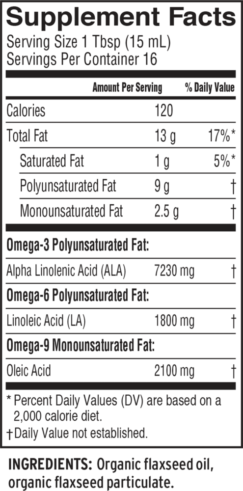 Product image for Lignan Flax Oil.