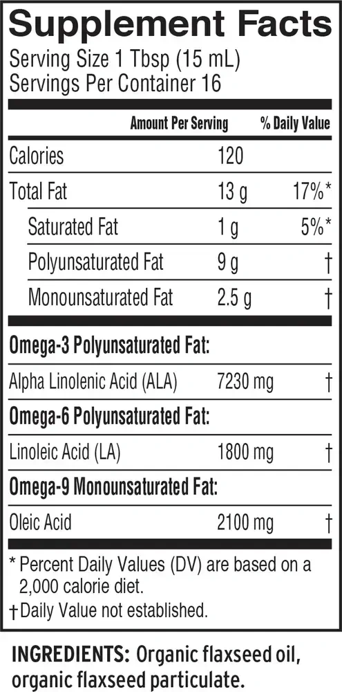 Product image for Lignan Flax Oil.