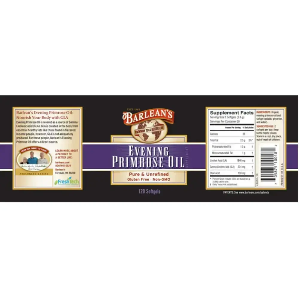 Product image for Evening Primrose Oil.
