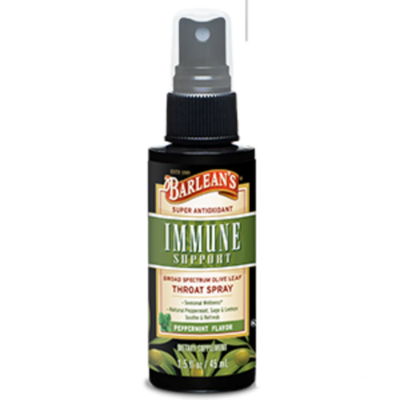 Olive Leaf Complex Throat Spray Peppermint 45 Milliliters