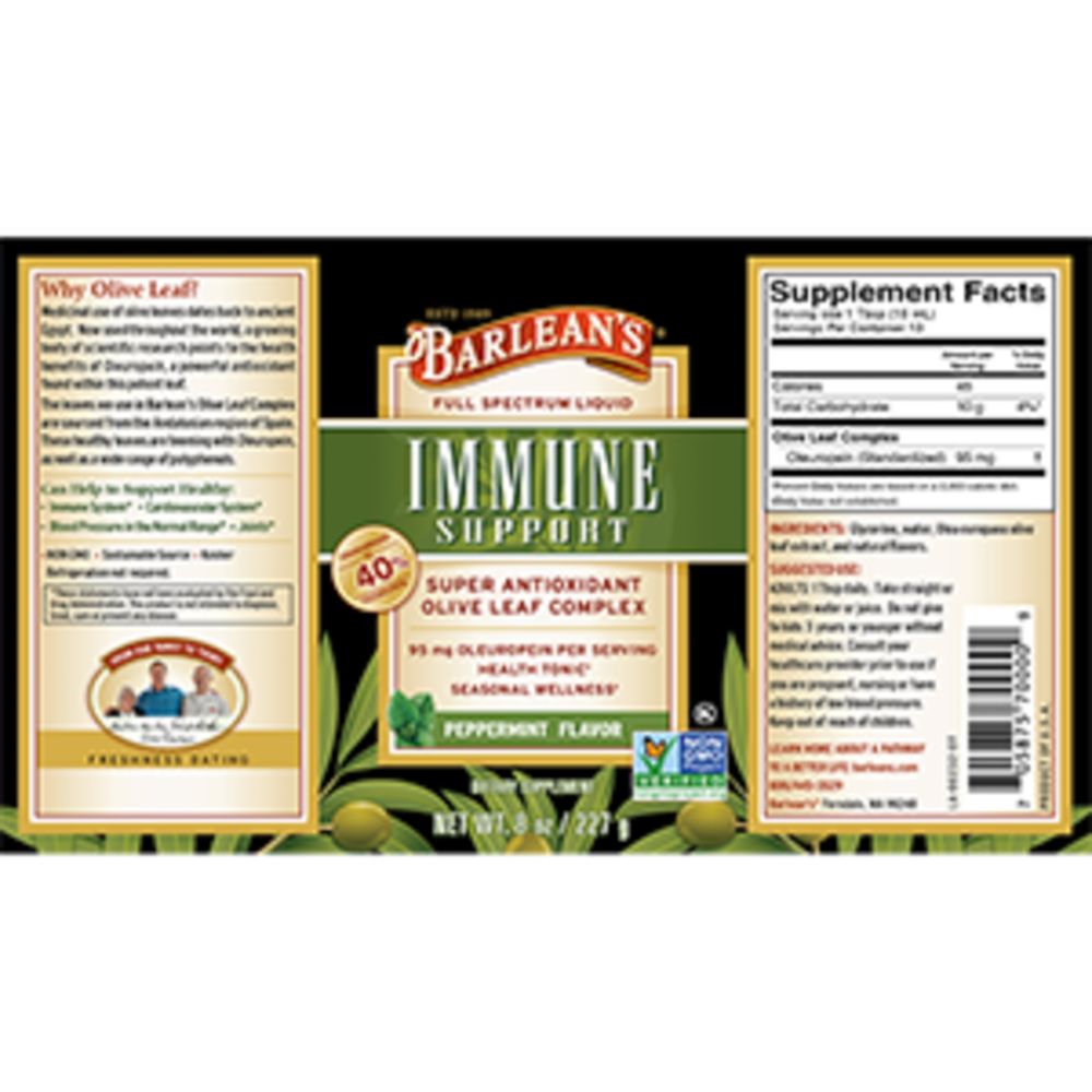 Product image for Olive Leaf Complex Peppermint.