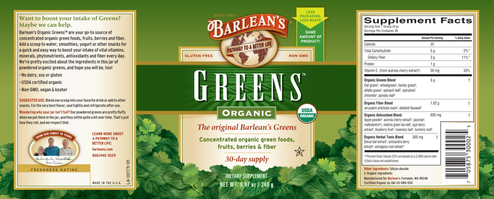 Product image for Organic Greens.