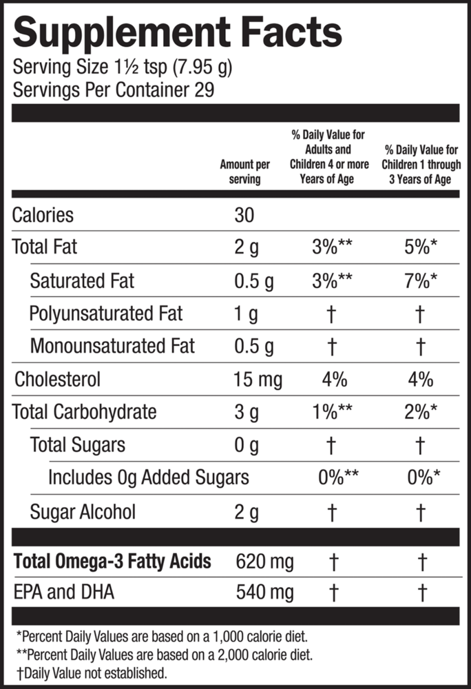 Product image for Seriously Delicious Omega Pals Chirpin' Slurpin' Lemonade Fish Oil.