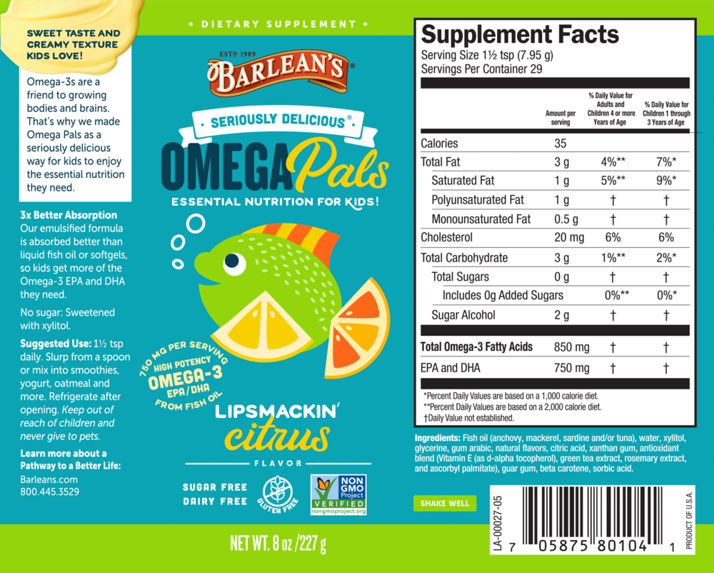 Product image for Omega Pals Lipsmackin' Citrus.