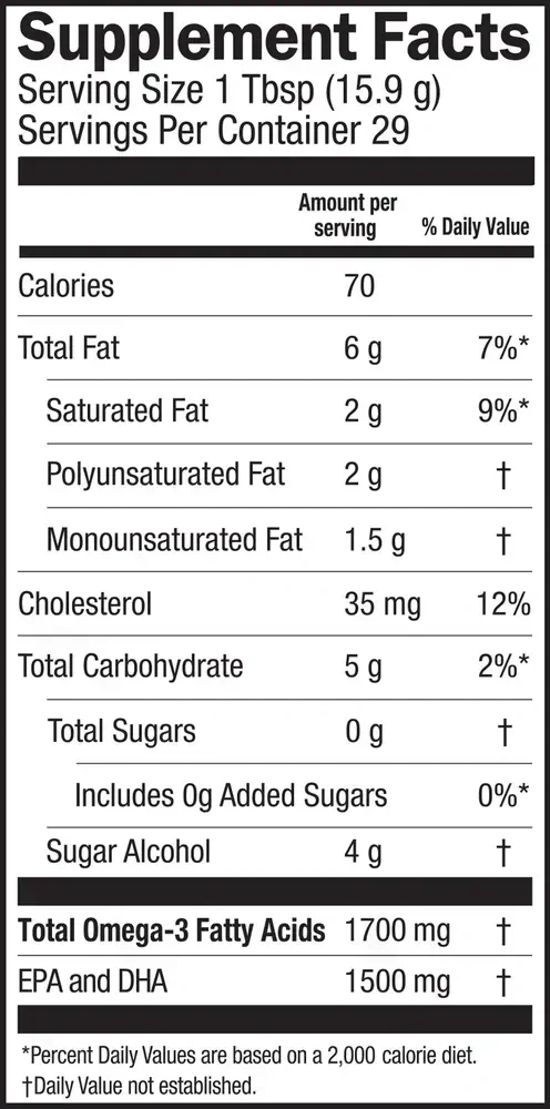 Product image for Seriously Delicious Omega-3 from Fish Oil, Passion Pineapple Smoothie.