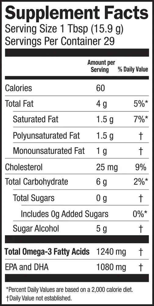 Product image for Seriously Delicious Omega-3 from Fish Oil, Pina Colada.